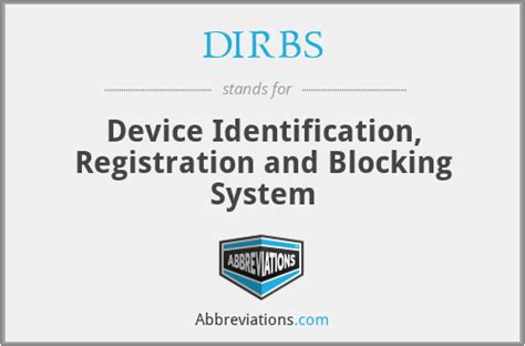 dirbs|Device Identification, Registration & Blocking System (DIRBS).